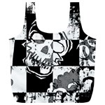 Grunge Skull Full Print Recycle Bag (XL)