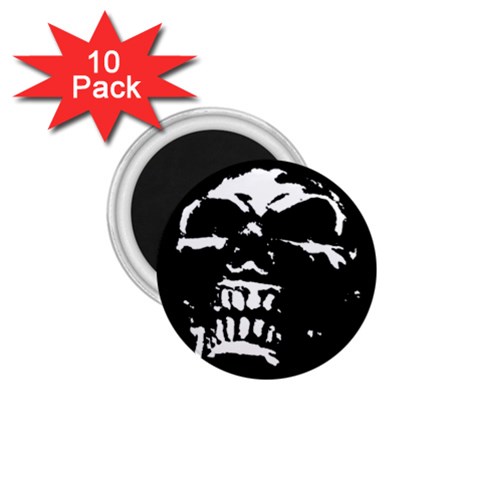 Morbid Skull 1.75  Magnet (10 pack)  from ArtsNow.com Front