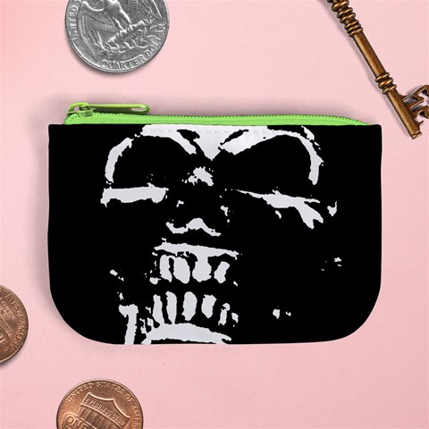 Morbid Skull Mini Coin Purse from ArtsNow.com Front