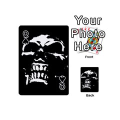 Queen Morbid Skull Playing Cards 54 Designs (Mini) from ArtsNow.com Front - SpadeQ