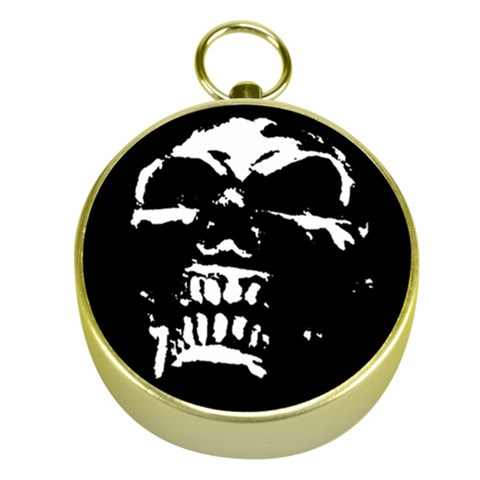 Morbid Skull Gold Compass from ArtsNow.com Front