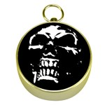 Morbid Skull Gold Compass