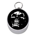 Morbid Skull Silver Compass (Mini)