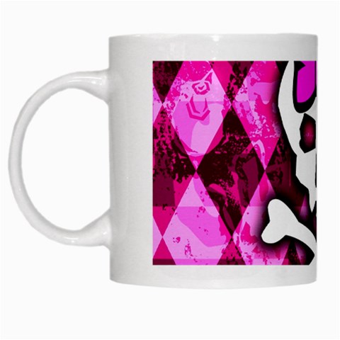 Pink Bow Princess White Mug from ArtsNow.com Left