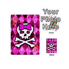 Pink Bow Princess Playing Cards 54 Designs (Mini) from ArtsNow.com Front - Heart10