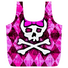 Pink Bow Princess Full Print Recycle Bag (XL) from ArtsNow.com Back