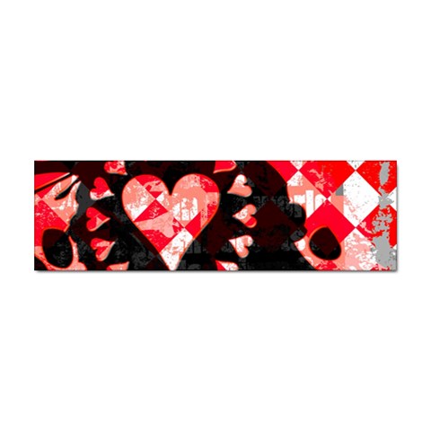 Love Heart Splatter Sticker Bumper (10 pack) from ArtsNow.com Front