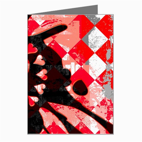 Love Heart Splatter Greeting Card from ArtsNow.com Left