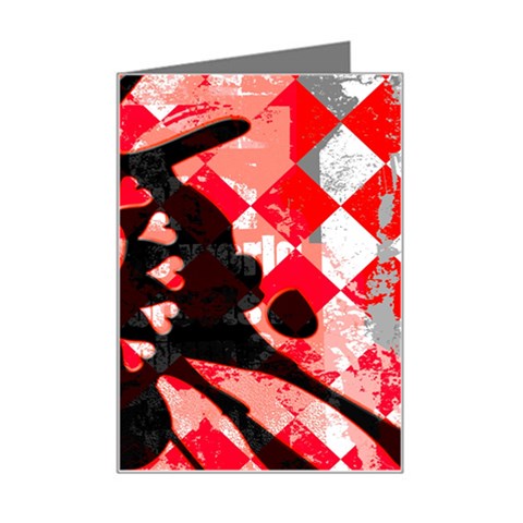 Love Heart Splatter Mini Greeting Card from ArtsNow.com Left