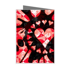 Love Heart Splatter Mini Greeting Card from ArtsNow.com Right