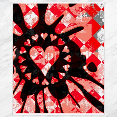 Love Heart Splatter Canvas 16  x 20  from ArtsNow.com 15.75 x19.29  Canvas - 1