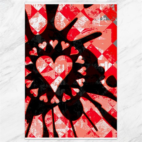 Love Heart Splatter Canvas 24  x 36  from ArtsNow.com 23.35 x34.74  Canvas - 1