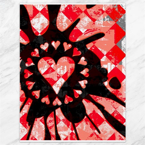 Love Heart Splatter Canvas 36  x 48  from ArtsNow.com 35.26 x46.15  Canvas - 1