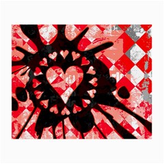 Love Heart Splatter Small Glasses Cloth (2 Sides) from ArtsNow.com Front