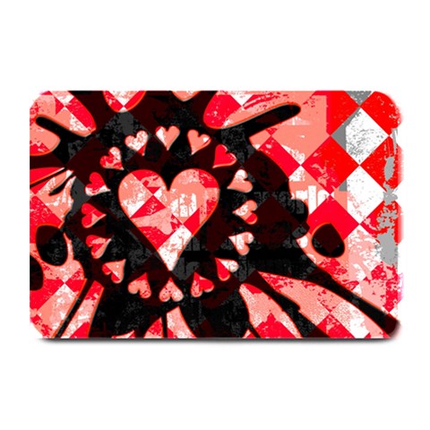 Love Heart Splatter Plate Mat from ArtsNow.com 18 x12  Plate Mat