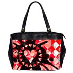 Love Heart Splatter Oversize Office Handbag (2 Sides)