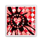 Love Heart Splatter Memory Card Reader (Square)