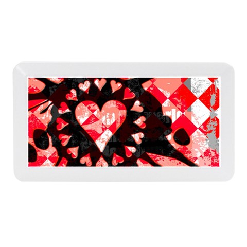 Love Heart Splatter Memory Card Reader (Mini) from ArtsNow.com Front