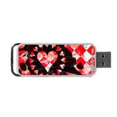 Love Heart Splatter Portable USB Flash (Two Sides) from ArtsNow.com Front