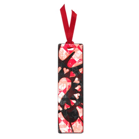 Love Heart Splatter Small Book Mark from ArtsNow.com Front