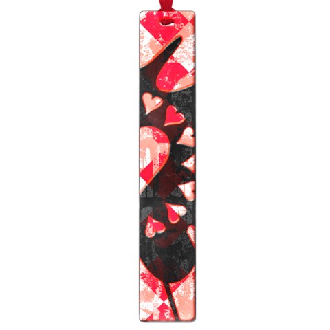 Love Heart Splatter Large Book Mark from ArtsNow.com Front