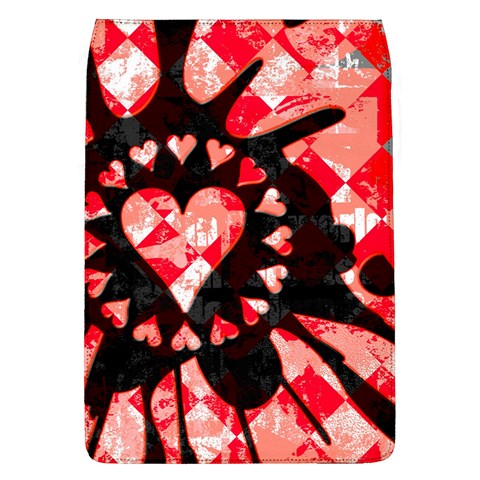 Love Heart Splatter Removable Flap Cover (L) from ArtsNow.com Front