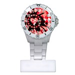 Love Heart Splatter Plastic Nurses Watch