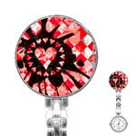 Love Heart Splatter Stainless Steel Nurses Watch