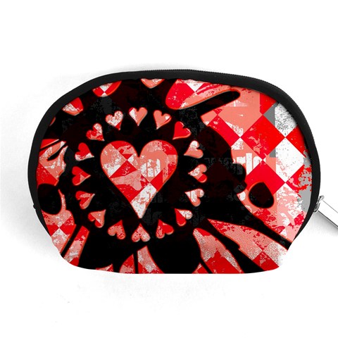 Love Heart Splatter Accessory Pouch (Medium) from ArtsNow.com Front