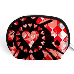 Love Heart Splatter Accessory Pouch (Medium) from ArtsNow.com Front