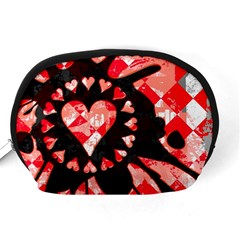 Love Heart Splatter Accessory Pouch (Medium) from ArtsNow.com Back