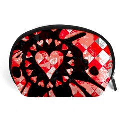 Love Heart Splatter Accessory Pouch (Large) from ArtsNow.com Front