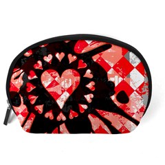 Love Heart Splatter Accessory Pouch (Large) from ArtsNow.com Back