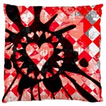 Love Heart Splatter Standard Flano Cushion Case (One Side)