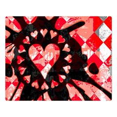 Love Heart Splatter Double Sided Flano Blanket (Large) from ArtsNow.com Blanket Back