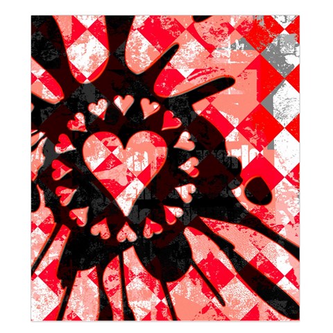 Love Heart Splatter Duvet Cover Double Side (King Size) from ArtsNow.com Front