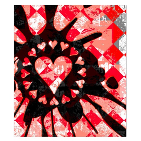 Love Heart Splatter Duvet Cover Double Side (California King Size) from ArtsNow.com Front