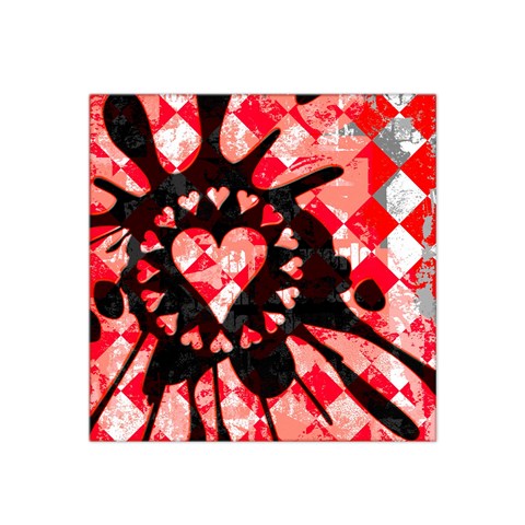 Love Heart Splatter Satin Bandana Scarf from ArtsNow.com Front