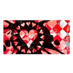 Love Heart Splatter Satin Shawl