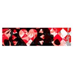 Love Heart Splatter Satin Scarf (Oblong)