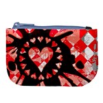 Love Heart Splatter Large Coin Purse