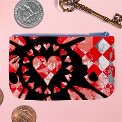 Love Heart Splatter Large Coin Purse from ArtsNow.com Back