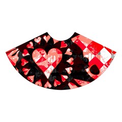 Love Heart Splatter Midi Sleeveless Dress from ArtsNow.com Skirt Front