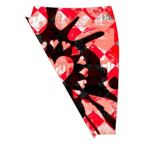 Love Heart Splatter Midi Wrap Pencil Skirt from ArtsNow.com Front Left