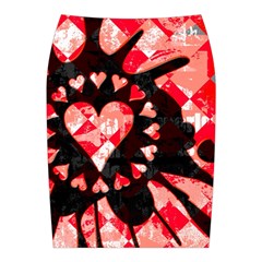 Love Heart Splatter Midi Wrap Pencil Skirt from ArtsNow.com Back