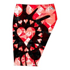 Love Heart Splatter Midi Wrap Pencil Skirt from ArtsNow.com  Front Right 