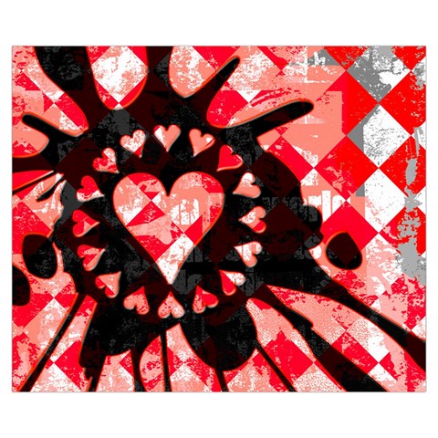 Love Heart Splatter Medium Tote Bag from ArtsNow.com Front