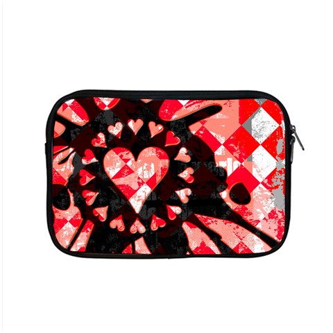 Love Heart Splatter Apple MacBook Pro 15  Zipper Case from ArtsNow.com Front