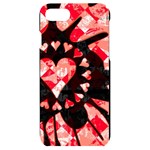 Love Heart Splatter iPhone 7/8 Black UV Print Case