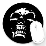 Morbid Skull Round Mousepad